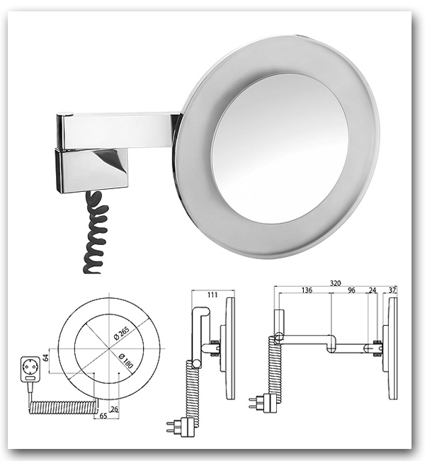 Design Kosmetikspiegel mit Licht