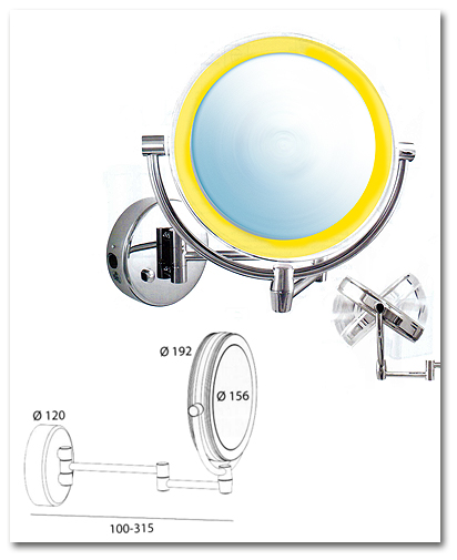 Kosmetikspiegel mit Licht und Akku by Bavaria Bder-Technik GdbR