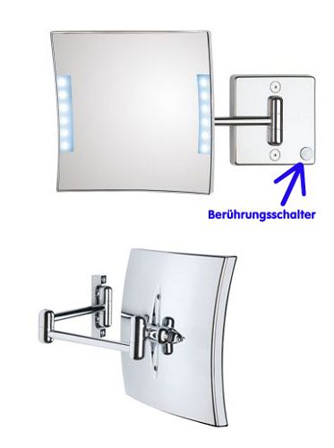 Kosmetikspiegel Rasierspiegel LED beleuchtet by Bavaria Bäder-Technik GdbR