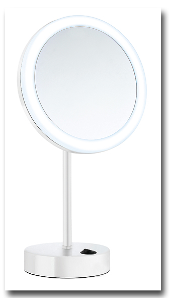 Kosmetikspiegel Standspiegel mit Batteriebetrieb zur Verwendung als Schminkspiegel by Bavaria Bäder-Technik GdbR