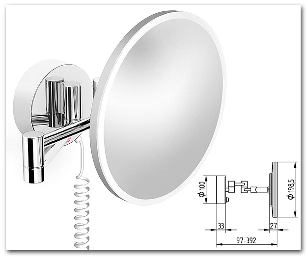 Schminkspiegel und Rasierspiegel mit Licht by Bavaria Bder-Technik GdbR