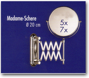 Schminkspiegel und Rasierspiegel am Gelenkarm Schere by Bavaria Bder-Technik GdbR